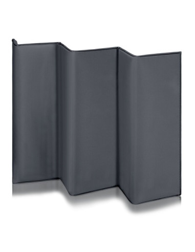 BN-LO-LAURA_GREY_CONCRETE,Patut pliant, Lionelo, Laura, 102 x 74 cm, Cu doua nivele, Functie de tarc, Cu roti, Include salteluta