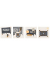 BN-LO-LAURA_GREY_CONCRETE,Patut pliant, Lionelo, Laura, 102 x 74 cm, Cu doua nivele, Functie de tarc, Cu roti, Include salteluta