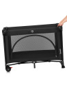 BN-LO-LAURA_BLACK_CARBON,Patut pliant, Lionelo, Laura, 102 x 74 cm, Cu doua nivele, Functie de tarc, Cu roti, Include salteluta 