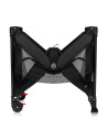 BN-LO-LAURA_BLACK_CARBON,Patut pliant, Lionelo, Laura, 102 x 74 cm, Cu doua nivele, Functie de tarc, Cu roti, Include salteluta 