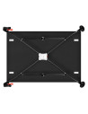BN-LO-LAURA_BLACK_CARBON,Patut pliant, Lionelo, Laura, 102 x 74 cm, Cu doua nivele, Functie de tarc, Cu roti, Include salteluta 