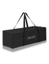 BN-LO-LAURA_BLACK_CARBON,Patut pliant, Lionelo, Laura, 102 x 74 cm, Cu doua nivele, Functie de tarc, Cu roti, Include salteluta 