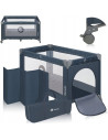 BN-LO-STEFI_BLUE_GREY,Patut pliant, Lionelo, Stefi, Cu un nivel, Cu intrare laterala cu fermoar, 2 roti, 120x60 cm, Conform cu s