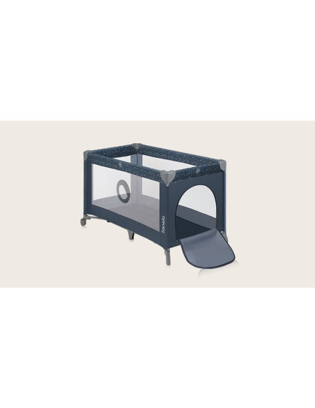 BN-LO-STEFI_BLUE_GREY,Patut pliant, Lionelo, Stefi, Cu un nivel, Cu intrare laterala cu fermoar, 2 roti, 120x60 cm, Conform cu s