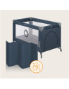 BN-LO-STEFI_BLUE_GREY,Patut pliant, Lionelo, Stefi, Cu un nivel, Cu intrare laterala cu fermoar, 2 roti, 120x60 cm, Conform cu s