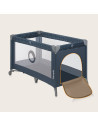 BN-LO-STEFI_BLUE_GREY,Patut pliant, Lionelo, Stefi, Cu un nivel, Cu intrare laterala cu fermoar, 2 roti, 120x60 cm, Conform cu s