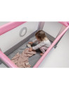 BN-LO-STEFI_BLUE_GREY,Patut pliant, Lionelo, Stefi, Cu un nivel, Cu intrare laterala cu fermoar, 2 roti, 120x60 cm, Conform cu s