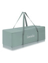 BN-LO-LAURA_GREEN_SAGE,Patut pliant, Lionelo, Laura, 102 x 74 cm, Cu doua nivele, Functie de tarc, Cu roti, Include salteluta si