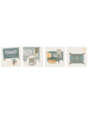 BN-LO-LAURA_GREEN_SAGE,Patut pliant, Lionelo, Laura, 102 x 74 cm, Cu doua nivele, Functie de tarc, Cu roti, Include salteluta si