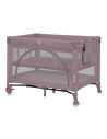 BN-LO-LAURA_PINK_NUDE,Patut pliant, Lionelo, Laura, 102 x 74 cm, Cu doua nivele, Functie de tarc, Cu roti, Include salteluta si 