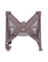 BN-LO-LAURA_PINK_NUDE,Patut pliant, Lionelo, Laura, 102 x 74 cm, Cu doua nivele, Functie de tarc, Cu roti, Include salteluta si 