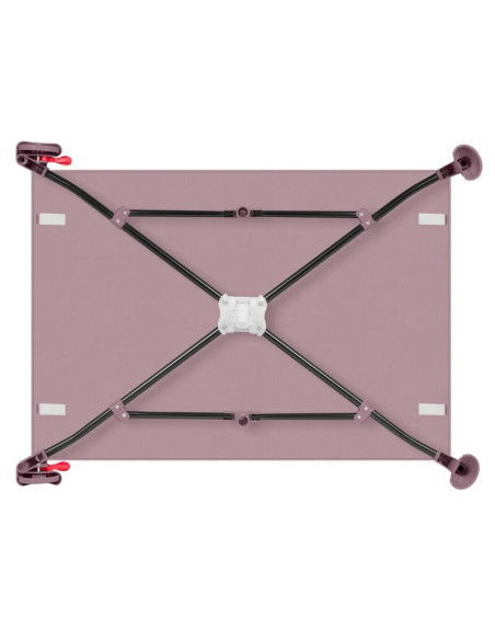 BN-LO-LAURA_PINK_NUDE,Patut pliant, Lionelo, Laura, 102 x 74 cm, Cu doua nivele, Functie de tarc, Cu roti, Include salteluta si 