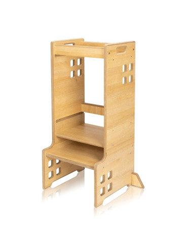 BN-LO-CASS_NATURAL,Turn de invatare Montessori, Lionelo, Cass, Functie de raft pentru carti, Pana la 30 kg, 12 luni - 6 ani, Din