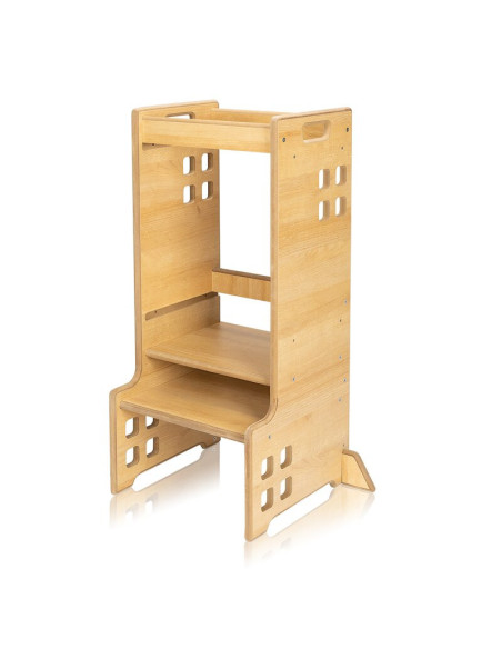 BN-LO-CASS_NATURAL,Turn de invatare Montessori, Lionelo, Cass, Functie de raft pentru carti, Pana la 30 kg, 12 luni - 6 ani, Din