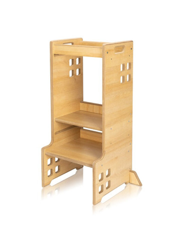 BN-LO-CASS_NATURAL,Turn de invatare Montessori, Lionelo, Cass, Functie de raft pentru carti, Pana la 30 kg, 12 luni - 6 ani, Din