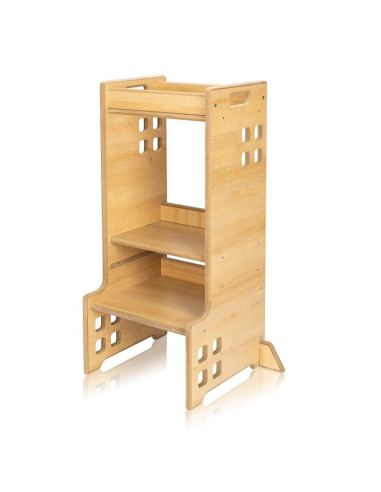 BN-LO-CASS_NATURAL,Turn de invatare Montessori, Lionelo, Cass, Functie de raft pentru carti, Pana la 30 kg, 12 luni - 6 ani, Din