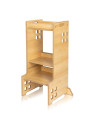 BN-LO-CASS_NATURAL,Turn de invatare Montessori, Lionelo, Cass, Functie de raft pentru carti, Pana la 30 kg, 12 luni - 6 ani, Din