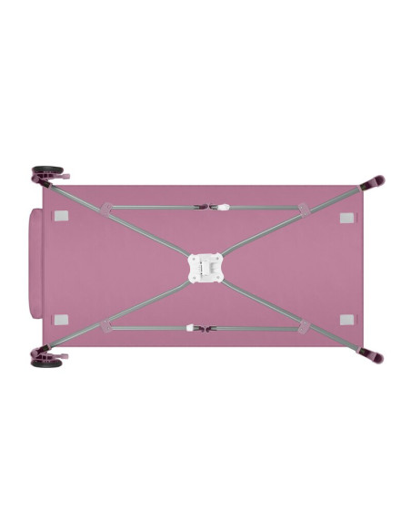 BN-LO-STEFI_PLUS_PINK_MAGNOLIA,Patut pliant, Lionelo, Stefi Plus, Cu doua nivele, Cu intrare laterala cu fermoar, 2 roti, 120 x 