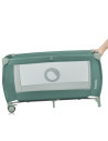 BN-LO-STEFI_PLUS_GREEN_OLIVE,Patut pliant, Lionelo, Stefi Plus, Cu doua nivele, Cu intrare laterala cu fermoar, 2 roti, 120 x 60