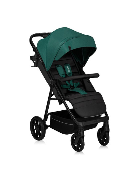 BN-LO-MIRA_GREEN_EMERALD,Carucior sport, Lionelo, Mira, Maner reglabil in 5 pozitii, Spatar si suport de picioare reglabile, Pla