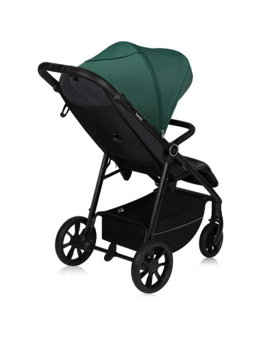 BN-LO-MIRA_GREEN_EMERALD,Carucior sport, Lionelo, Mira, Maner reglabil in 5 pozitii, Spatar si suport de picioare reglabile, Pla