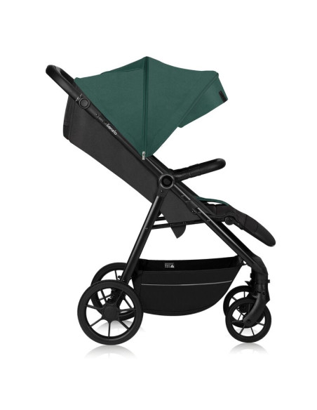 BN-LO-MIRA_GREEN_EMERALD,Carucior sport, Lionelo, Mira, Maner reglabil in 5 pozitii, Spatar si suport de picioare reglabile, Pla