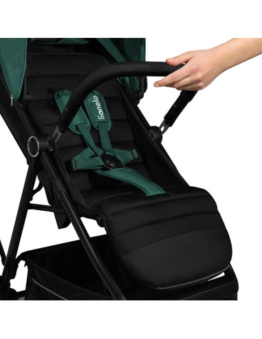BN-LO-MIRA_GREEN_EMERALD,Carucior sport, Lionelo, Mira, Maner reglabil in 5 pozitii, Spatar si suport de picioare reglabile, Pla