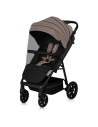 BN-LO-MIRA_BEIGE_SAND,Carucior sport, Lionelo, Mira, Maner reglabil in 5 pozitii, Spatar si suport de picioare reglabile, Plasa 