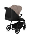 BN-LO-MIRA_BEIGE_SAND,Carucior sport, Lionelo, Mira, Maner reglabil in 5 pozitii, Spatar si suport de picioare reglabile, Plasa 