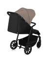 BN-LO-MIRA_BEIGE_SAND,Carucior sport, Lionelo, Mira, Maner reglabil in 5 pozitii, Spatar si suport de picioare reglabile, Plasa 