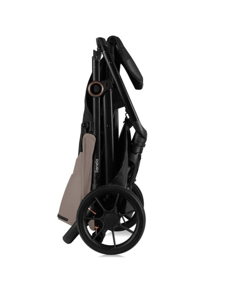 BN-LO-MIRA_BEIGE_SAND,Carucior sport, Lionelo, Mira, Maner reglabil in 5 pozitii, Spatar si suport de picioare reglabile, Plasa 