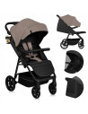 BN-LO-MIRA_BEIGE_SAND,Carucior sport, Lionelo, Mira, Maner reglabil in 5 pozitii, Spatar si suport de picioare reglabile, Plasa 