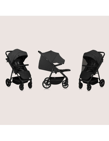 BN-LO-MIRA_GREY_GRAPHITE,Carucior sport, Lionelo, Mira, Maner reglabil in 5 pozitii, Spatar si suport de picioare reglabile, Pla
