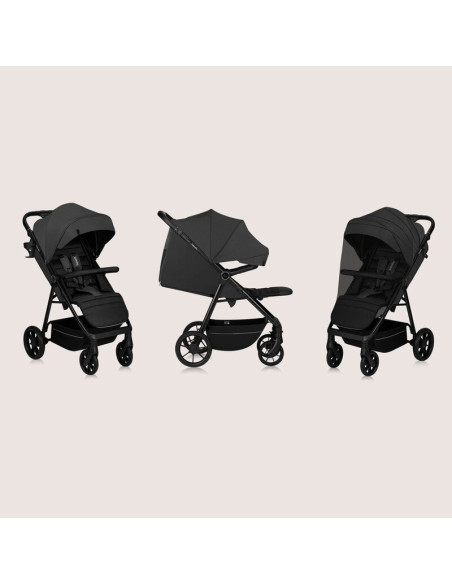 BN-LO-MIRA_GREY_GRAPHITE,Carucior sport, Lionelo, Mira, Maner reglabil in 5 pozitii, Spatar si suport de picioare reglabile, Pla