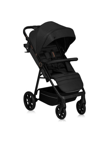 BN-LO-MIRA_BLACK_ONYX,Carucior sport, Lionelo, Mira, Maner reglabil in 5 pozitii, Spatar si suport de picioare reglabile, Plasa 