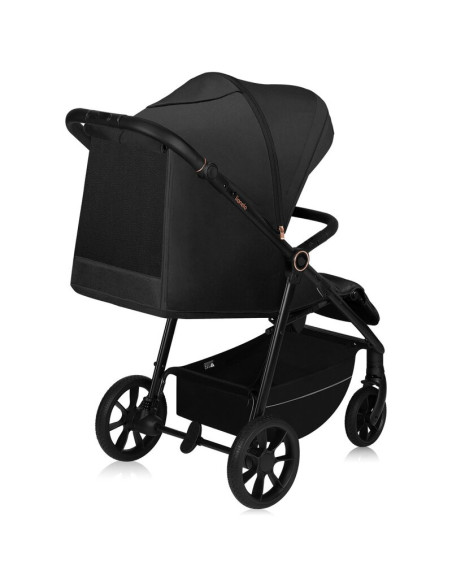 BN-LO-MIRA_BLACK_ONYX,Carucior sport, Lionelo, Mira, Maner reglabil in 5 pozitii, Spatar si suport de picioare reglabile, Plasa 