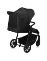 BN-LO-MIRA_BLACK_ONYX,Carucior sport, Lionelo, Mira, Maner reglabil in 5 pozitii, Spatar si suport de picioare reglabile, Plasa 