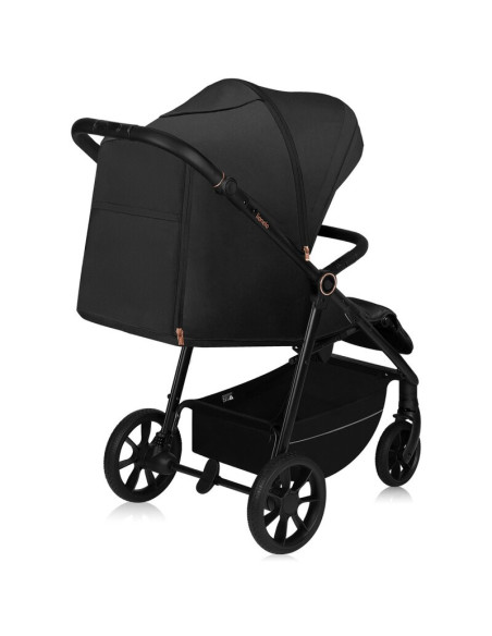 BN-LO-MIRA_BLACK_ONYX,Carucior sport, Lionelo, Mira, Maner reglabil in 5 pozitii, Spatar si suport de picioare reglabile, Plasa 