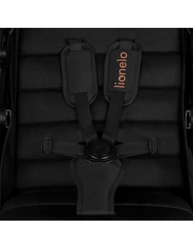 BN-LO-MIRA_BLACK_ONYX,Carucior sport, Lionelo, Mira, Maner reglabil in 5 pozitii, Spatar si suport de picioare reglabile, Plasa 