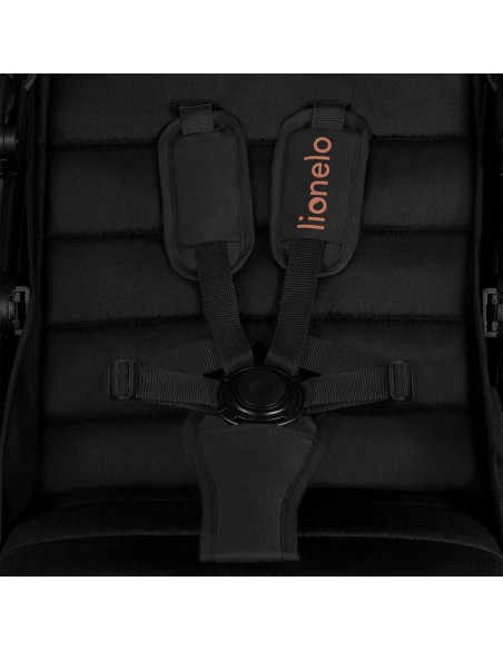 BN-LO-MIRA_BLACK_ONYX,Carucior sport, Lionelo, Mira, Maner reglabil in 5 pozitii, Spatar si suport de picioare reglabile, Plasa 