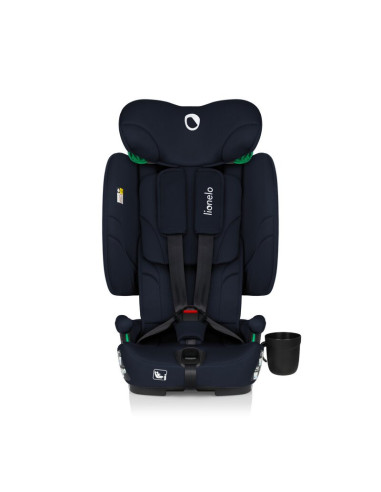 BN-LO-NELLY_I-SIZE_BLUE_NAVY,Scaun auto pliabil, Lionelo, Nelly, i-Size, 76- 150 cm, Tetiera reglabila in 15 pozitii, Spatar reg