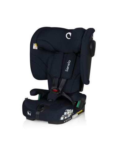 BN-LO-NELLY_I-SIZE_BLUE_NAVY,Scaun auto pliabil, Lionelo, Nelly, i-Size, 76- 150 cm, Tetiera reglabila in 15 pozitii, Spatar reg