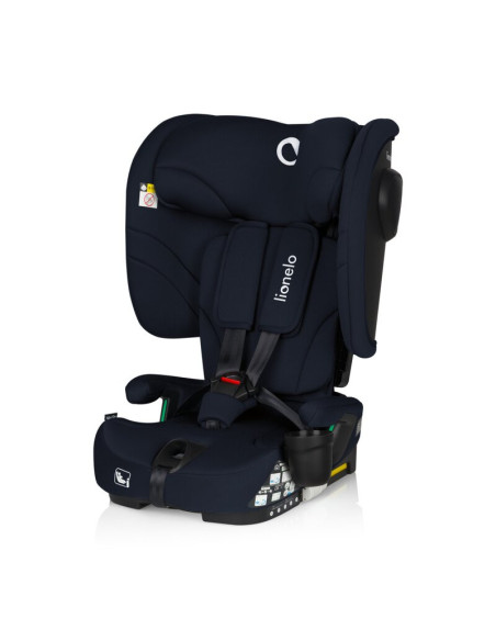 BN-LO-NELLY_I-SIZE_BLUE_NAVY,Scaun auto pliabil, Lionelo, Nelly, i-Size, 76- 150 cm, Tetiera reglabila in 15 pozitii, Spatar reg