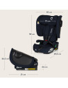 BN-LO-NELLY_I-SIZE_BLUE_NAVY,Scaun auto pliabil, Lionelo, Nelly, i-Size, 76- 150 cm, Tetiera reglabila in 15 pozitii, Spatar reg
