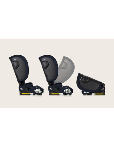 BN-LO-NELLY_I-SIZE_BLUE_NAVY,Scaun auto pliabil, Lionelo, Nelly, i-Size, 76- 150 cm, Tetiera reglabila in 15 pozitii, Spatar reg