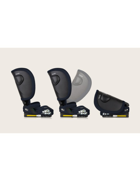 BN-LO-NELLY_I-SIZE_BLUE_NAVY,Scaun auto pliabil, Lionelo, Nelly, i-Size, 76- 150 cm, Tetiera reglabila in 15 pozitii, Spatar reg