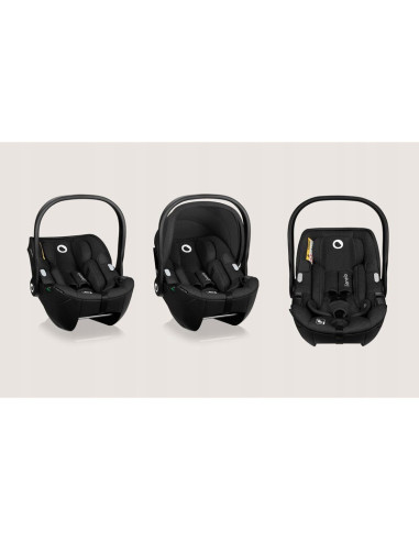 BN-LO-MOXIE_I-SIZE_BLACK_CARBON,Scoica auto, Lionelo, Moxie, i-Size, 40-87 cm, Tetiera reglabila, intarita cu spuma de memorie, 