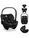 BN-LO-MOXIE_I-SIZE_BLACK_CARBON,Scoica auto, Lionelo, Moxie, i-Size, 40-87 cm, Tetiera reglabila, intarita cu spuma de memorie, 