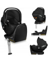 BN-LO-MOXIE_I-SIZE_SET_BLACK_CARBON,Scoica auto, Lionelo, Moxie, i-Size, Include baza rotativa 360 cu picior de fixare, 40-87 cm
