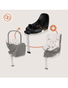BN-LO-MOXIE_I-SIZE_SET_BLACK_CARBON,Scoica auto, Lionelo, Moxie, i-Size, Include baza rotativa 360 cu picior de fixare, 40-87 cm